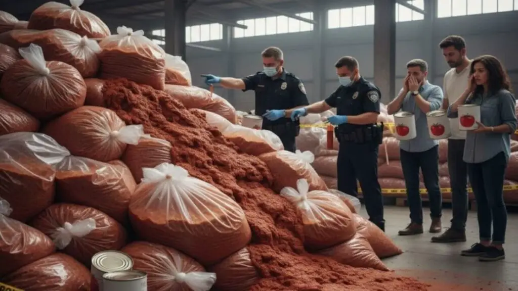 Polícia italiana apreende 42 toneladas de purê de tomate falsificado